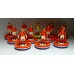 Subbuteo Andrew Table Soccer Holland 1974 World Cup Team on new WSB with Holland flag colors 
